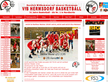Tablet Screenshot of basketball.vfbhermsdorf.de